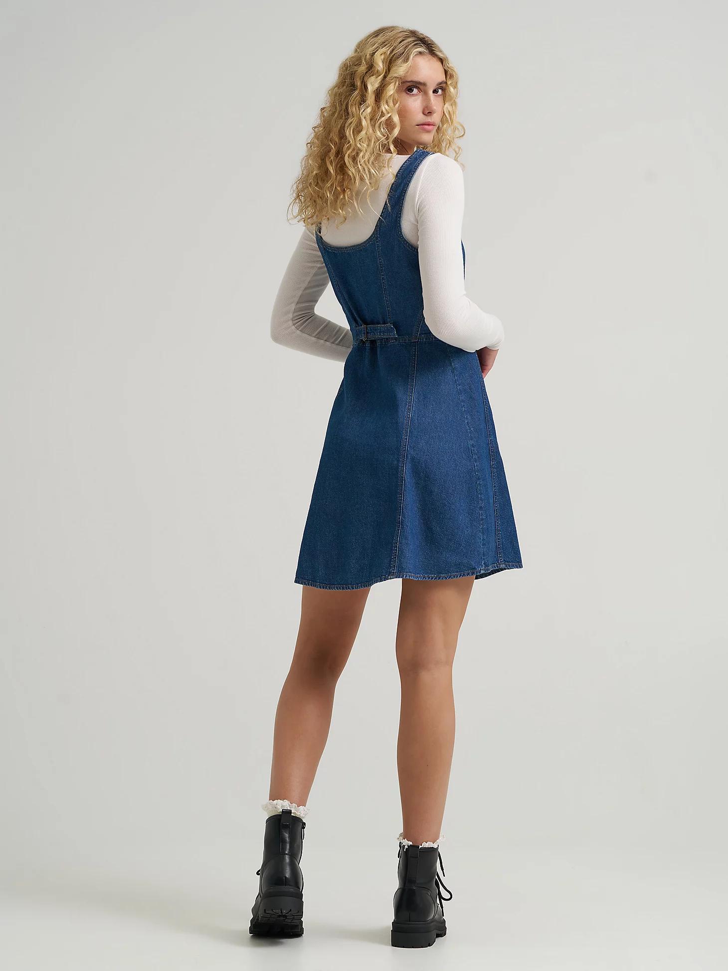 Women's Seamed Denim Mini Dress | Women's Skirts & Dresses | Lee® Product Image