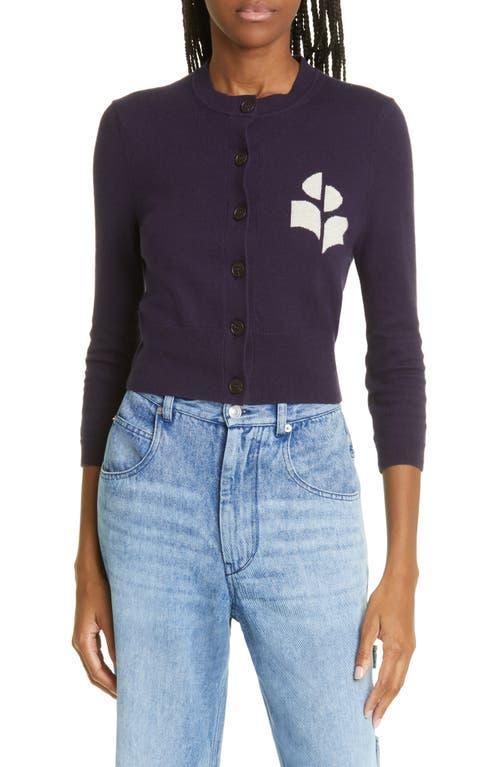 Womens Iconic Newton Cotton & Wool Logo Cardigan Product Image