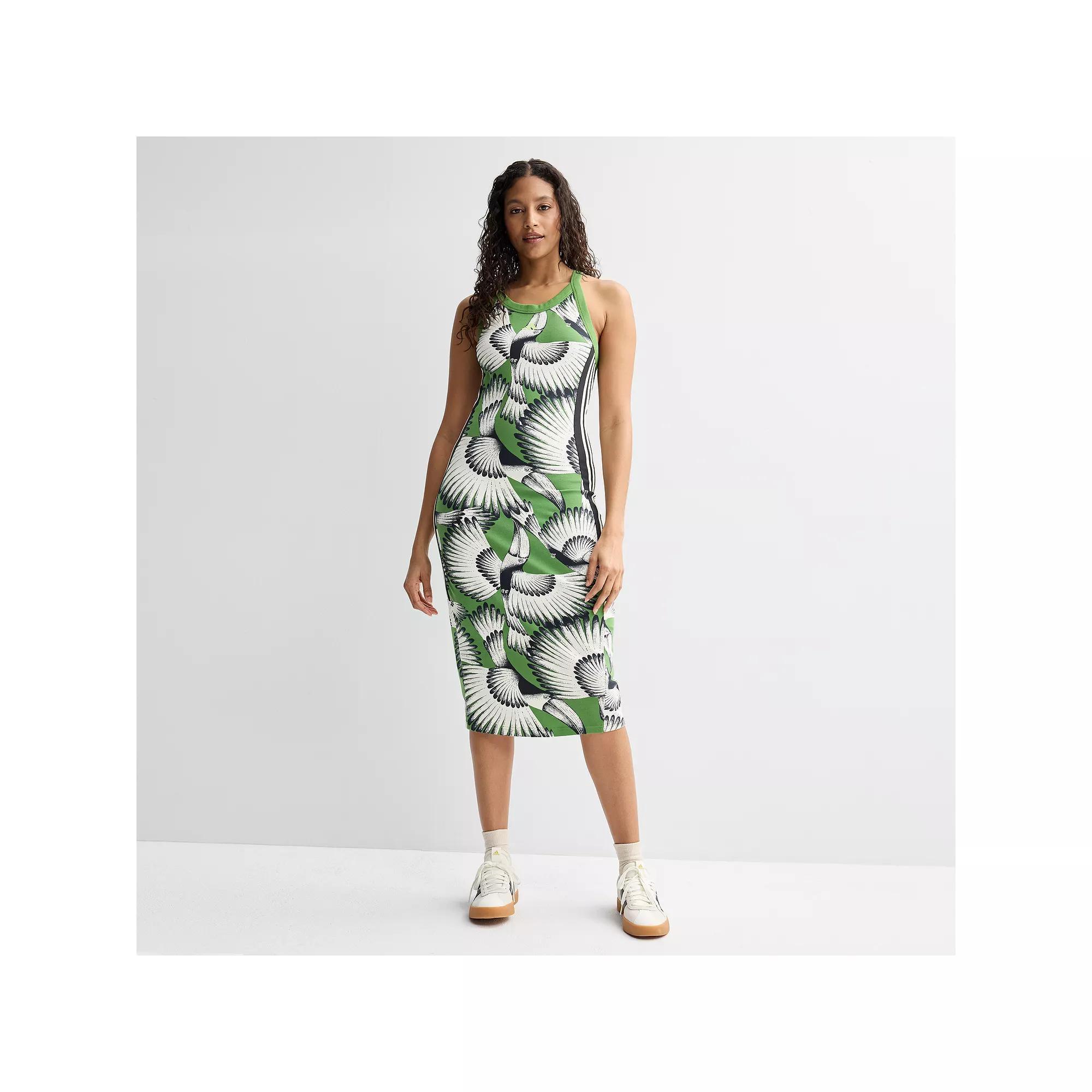 Women's adidas x FARM Premium Sportswear Dress, Size: XS, Ivory White Product Image