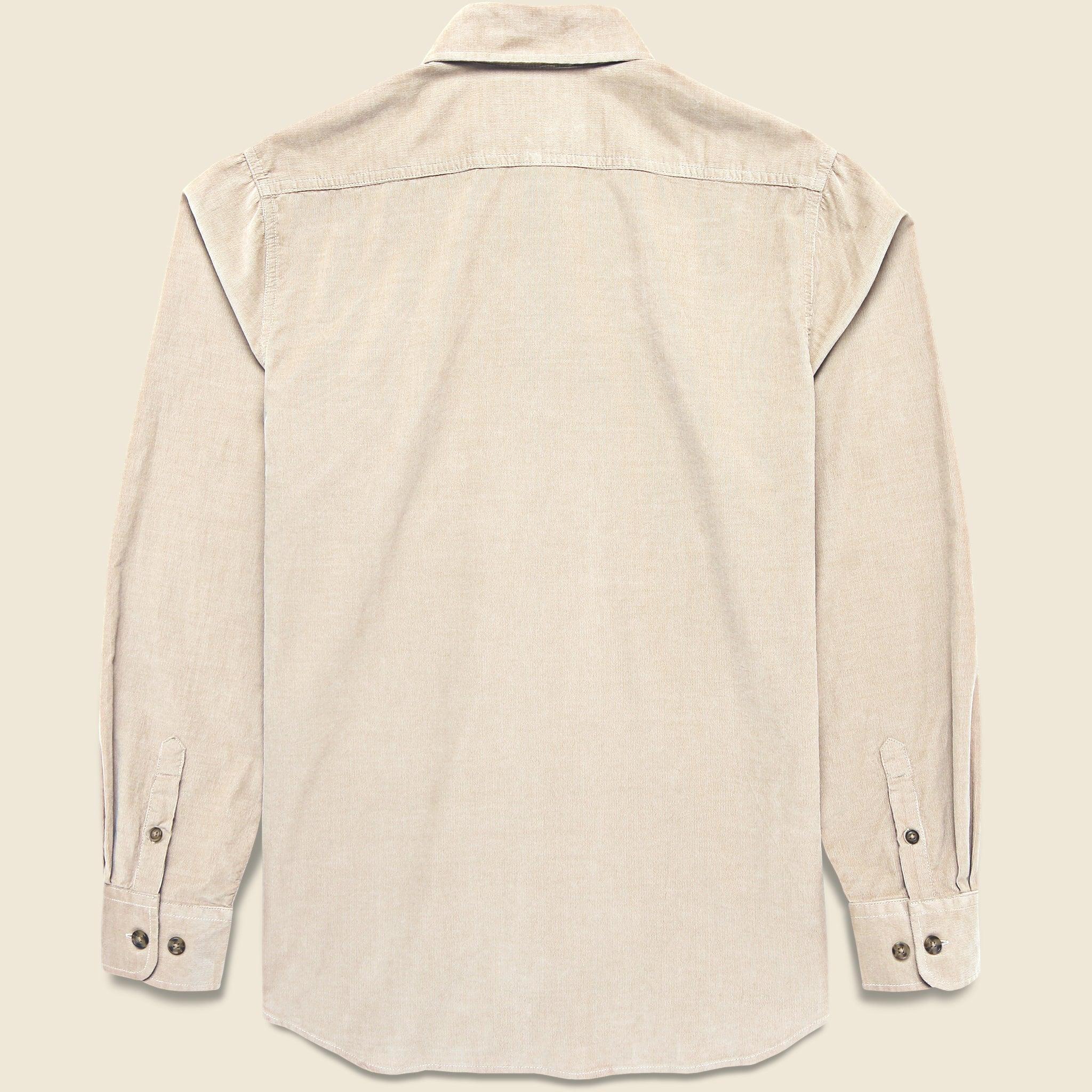 Pinwale Corduroy Shirt - Stone Product Image
