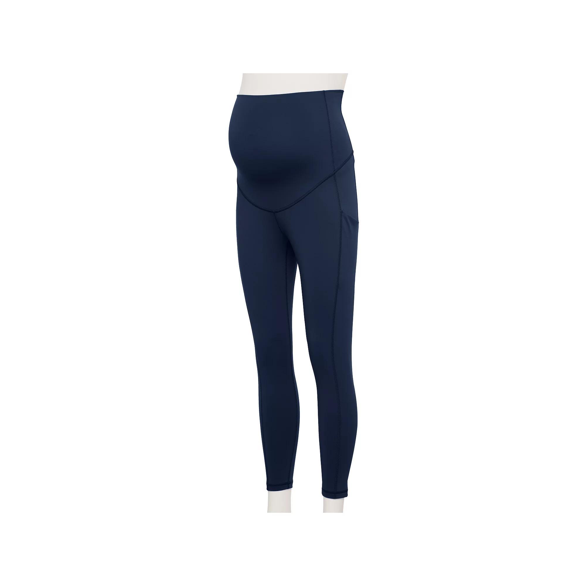 Maternity Tek Gear® Ultrastretch 7/8 Leggings, Women's, Size: Medium, Blue Crayon Product Image