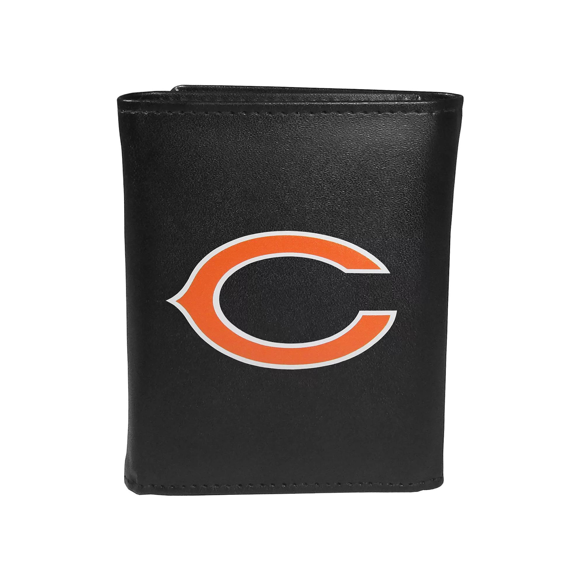 Men's Chicago Bears Logo Tri-Fold Wallet, Team Product Image