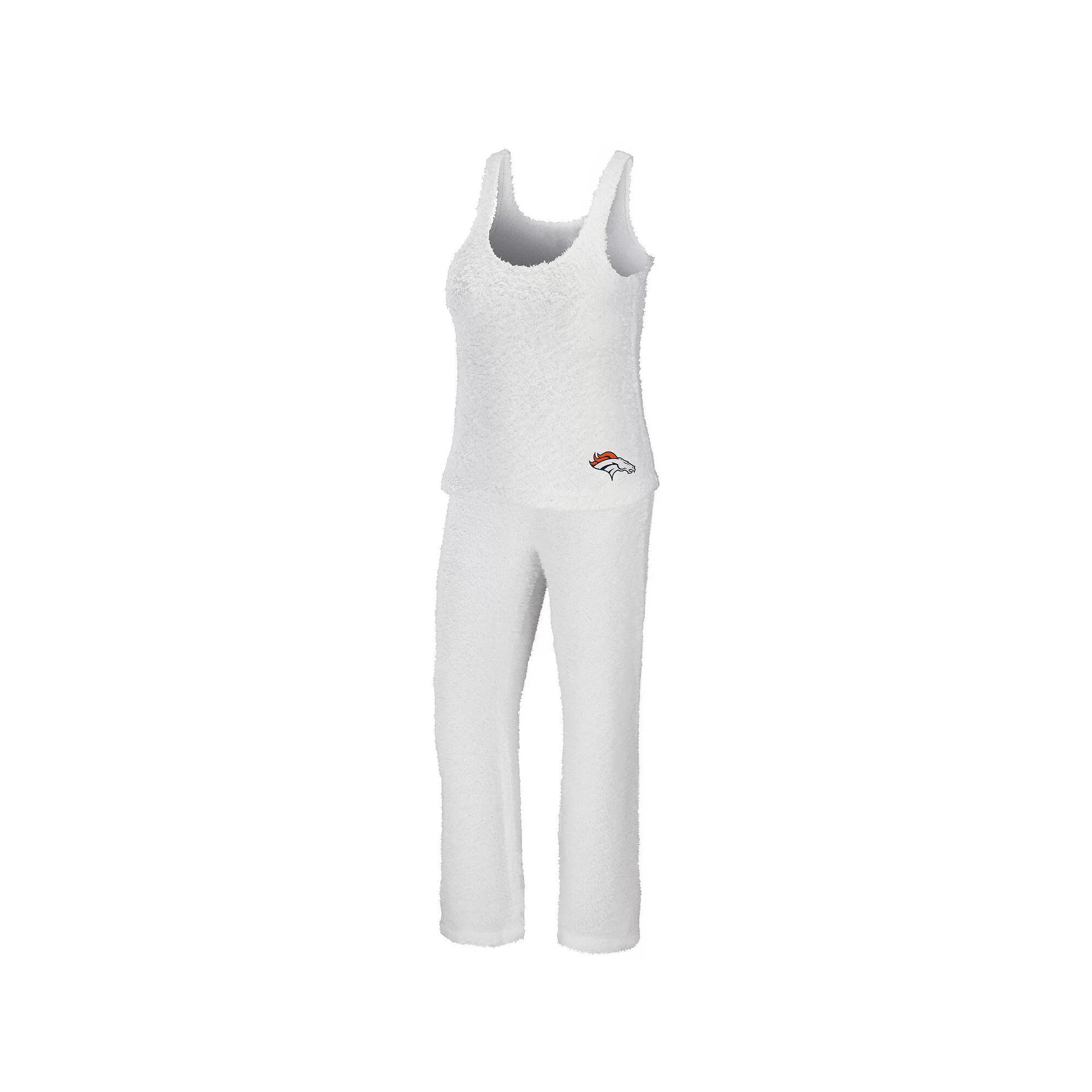 Women's WEAR by Erin Andrews Cream Indianapolis Colts Cozy Scoop Neck Tank Top & Pants Sleep Set, Size: Small, Beige Product Image
