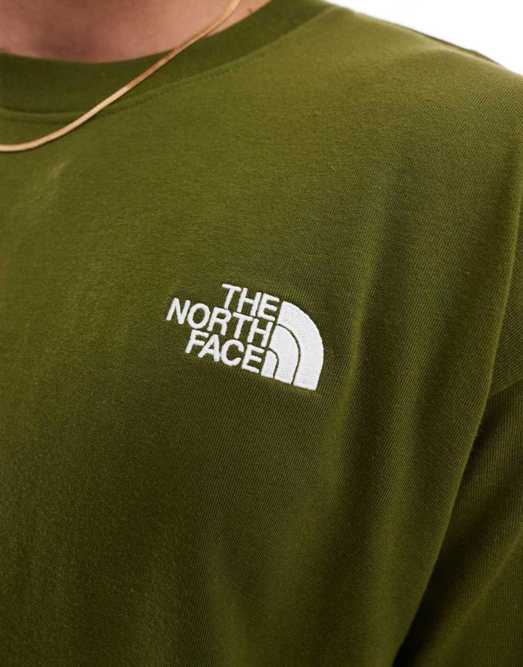 The North Face Evolution box fit t-shirt in olive green Product Image