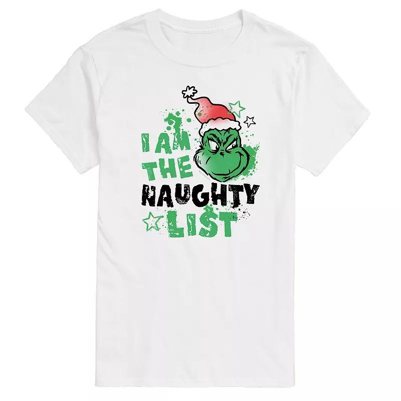Mens Dr. Seuss The Grinch Face Graphic Tee Product Image