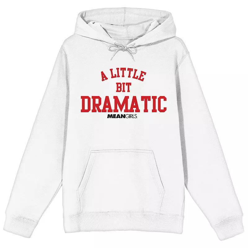 Juniors' Bioworld Mean Girls "A Little Bit Dramatic" Collegiate Graphic Hoodie, Girl's, Size: XL, White Product Image