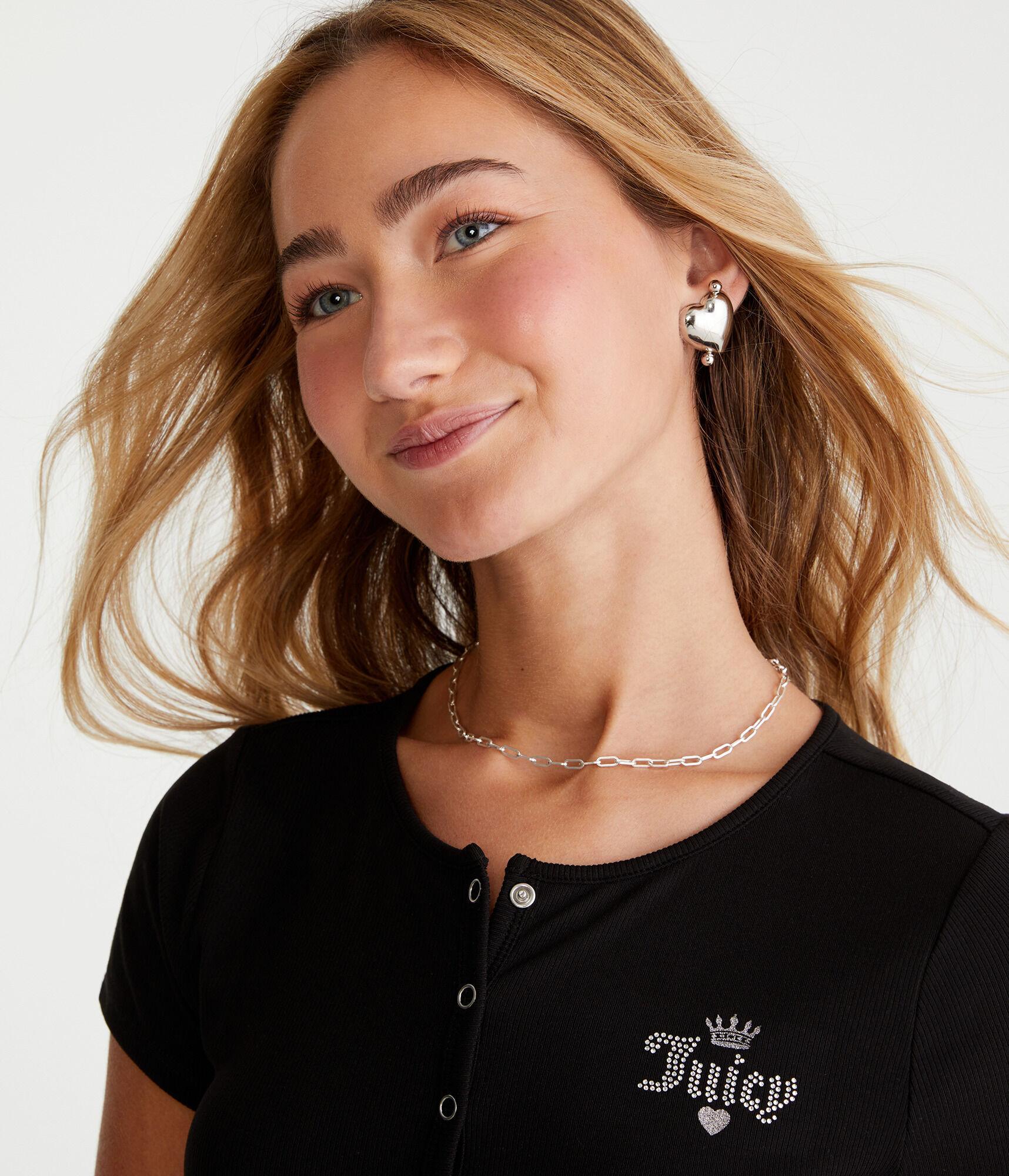 Juicy Couture Cropped Henley Product Image