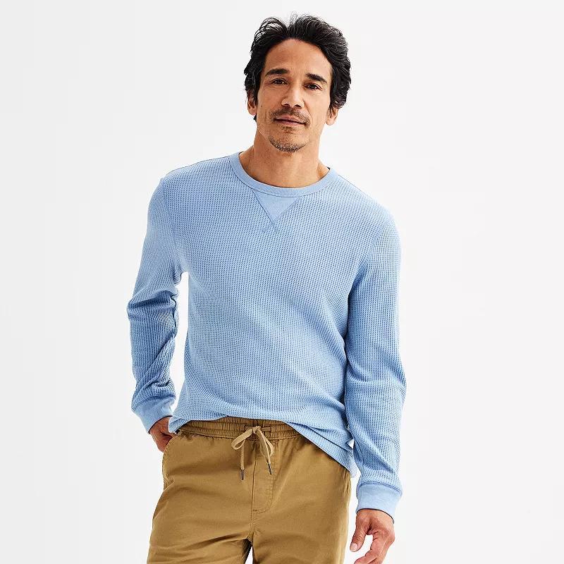 Men's Sonoma Goods For Life® The Essential Waffle Thermal Tee, Size: XXL, Purple Product Image