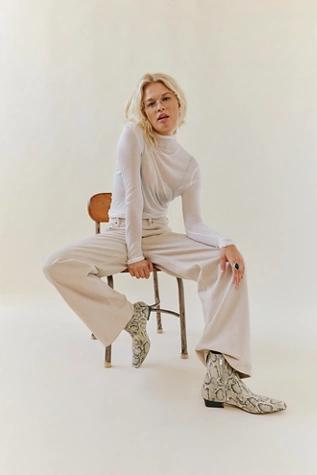 Easy Does It Snake Print Boots Product Image