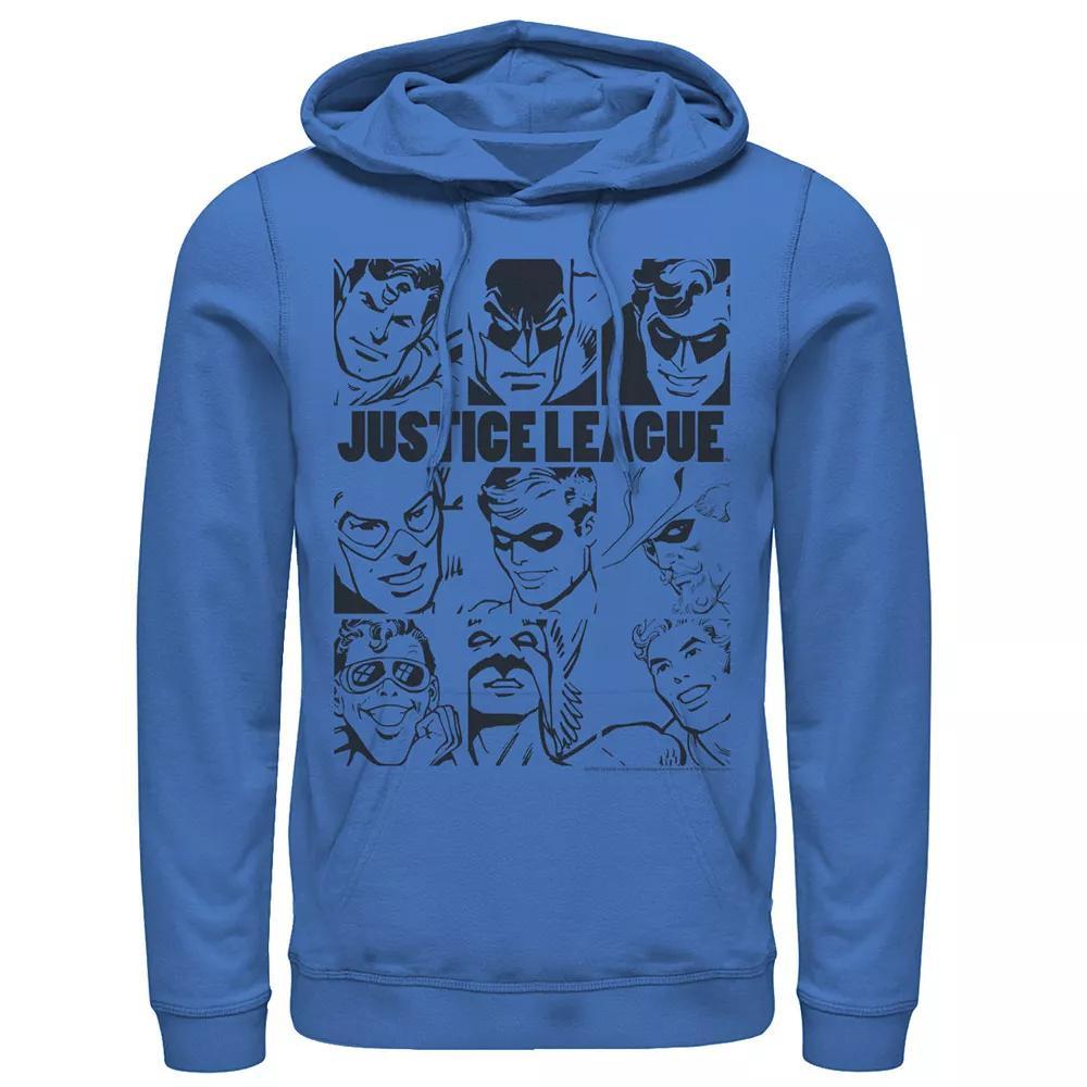 Men's DC Comics Justice League Group Shot Panel Poster Hoodie, Size: Medium, Royal Product Image