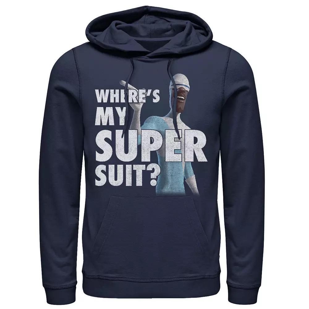 Disney / Pixars The Incredibles Frozone Mens Super Suit Hoodie Blue Product Image