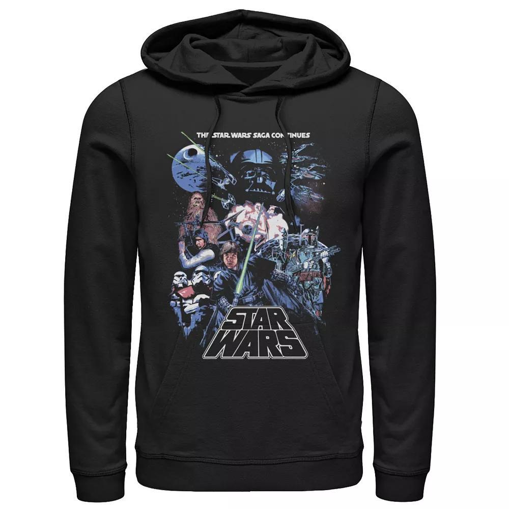 Men's Pink Panther Kanji Portrait Logo Graphic Hoodie, Size: Medium, Blue Product Image