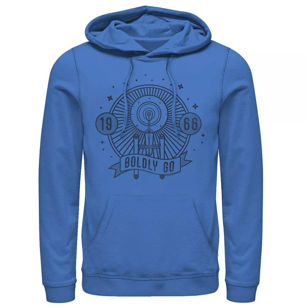 Men's Star Trek Original Series 1966 Boldly Go Hoodie, Size: Large, Royal Product Image