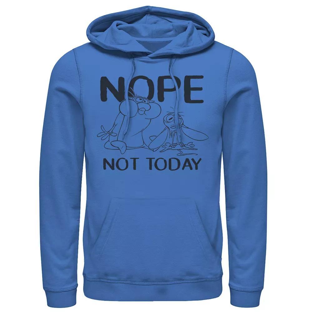 Men's Nickelodeon Ren And Stimpy Nope Not Today Sketch Hoodie, Size: Medium, Royal Product Image