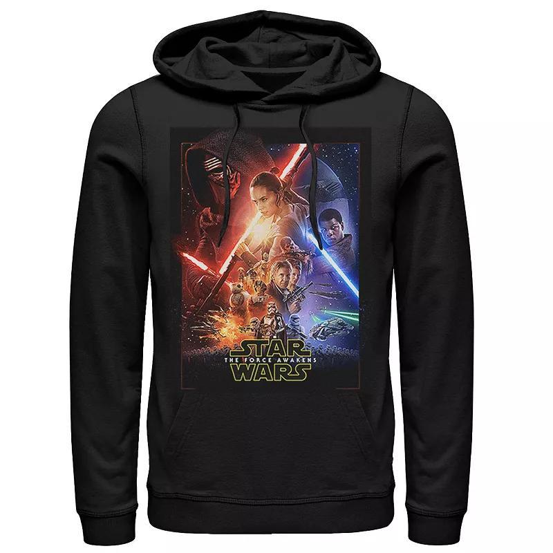 Men's Star Wars Clone Wars Square Group Photos Hoodie, Size: XL, Black Product Image