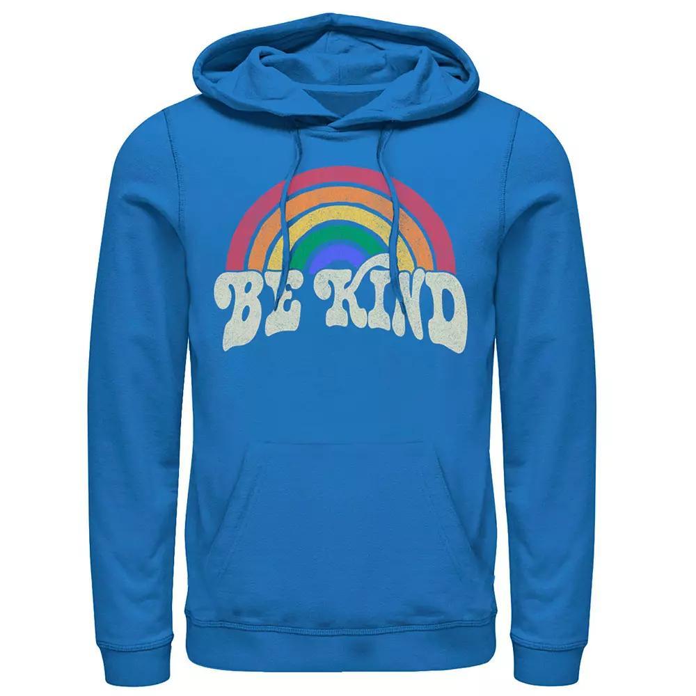 Men's Fifth Sun Be Kind Retro Rainbow Hoodie, Size: 3XL, Royal Product Image