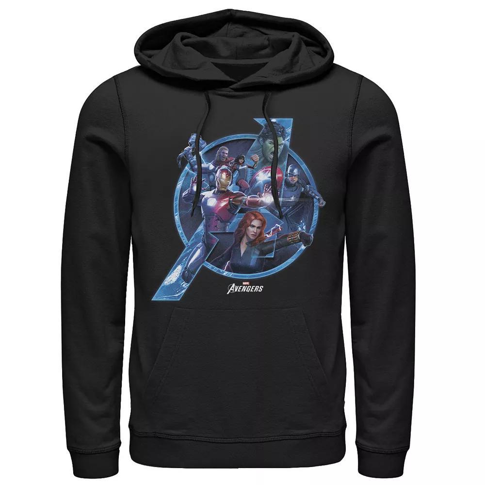 Men's Marvel Spiderverse Spidey Graffiti Explosion Graphic Hoodie, Size: Large, Black Product Image