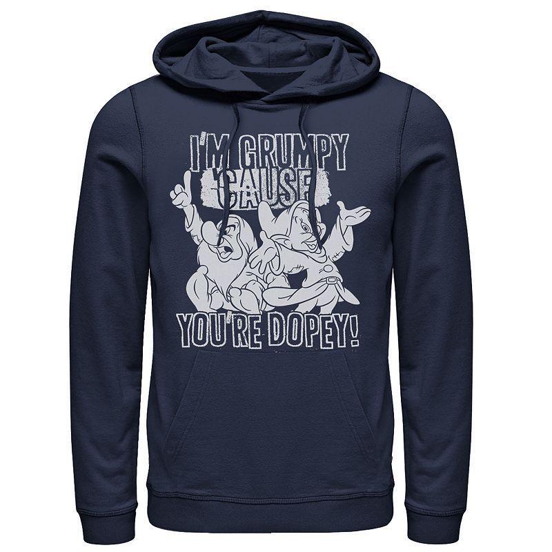 Disney's Snow White Grumpy Cause You're Dopey Men's Pullover Hoodie, Size: XXL, Blue Product Image