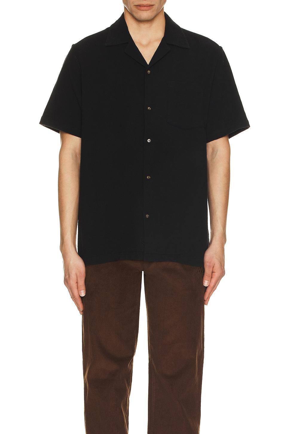 Canty Boucle Knit Short Sleeve Shirt Product Image