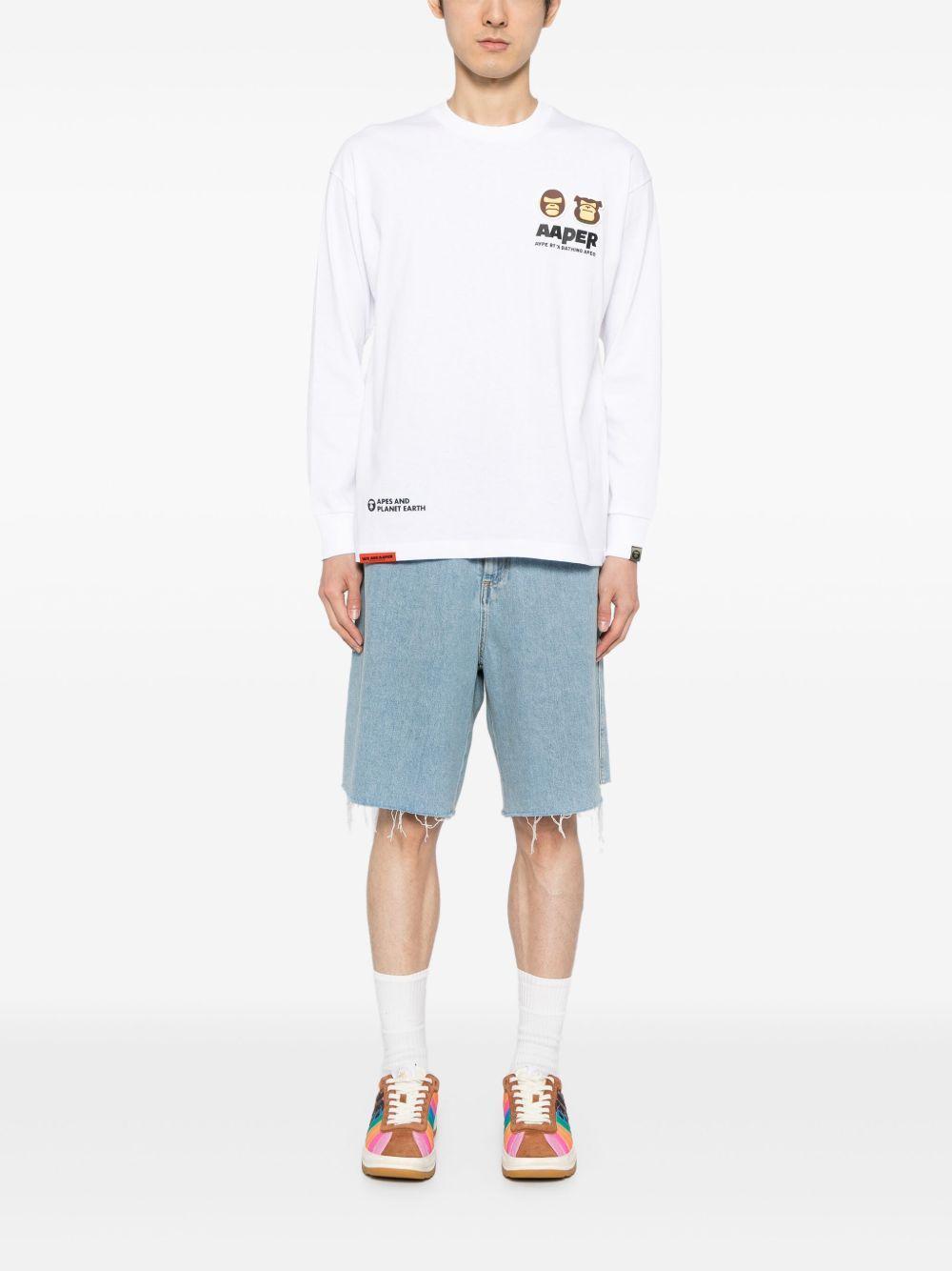 Moonface patch long-sleeve tee Product Image