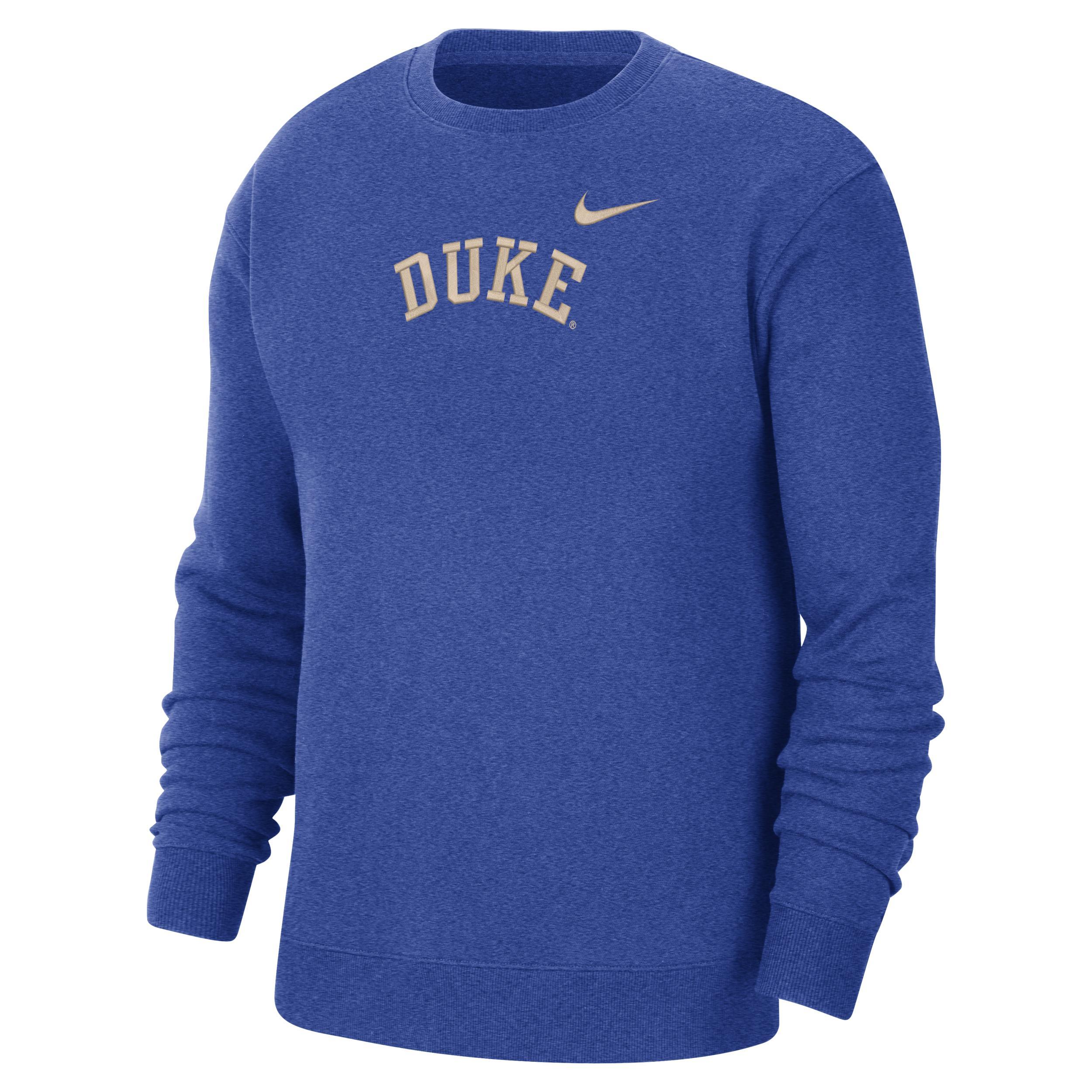Mens Nike Royal Duke Devils Campus Pullover Sweatshirt Product Image