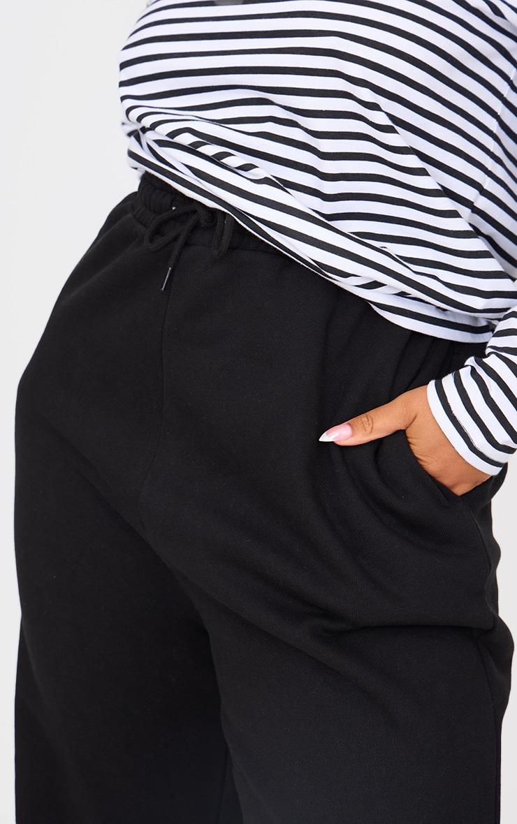 Plus Black Premium Cuffed Sweat Sweatpants Product Image