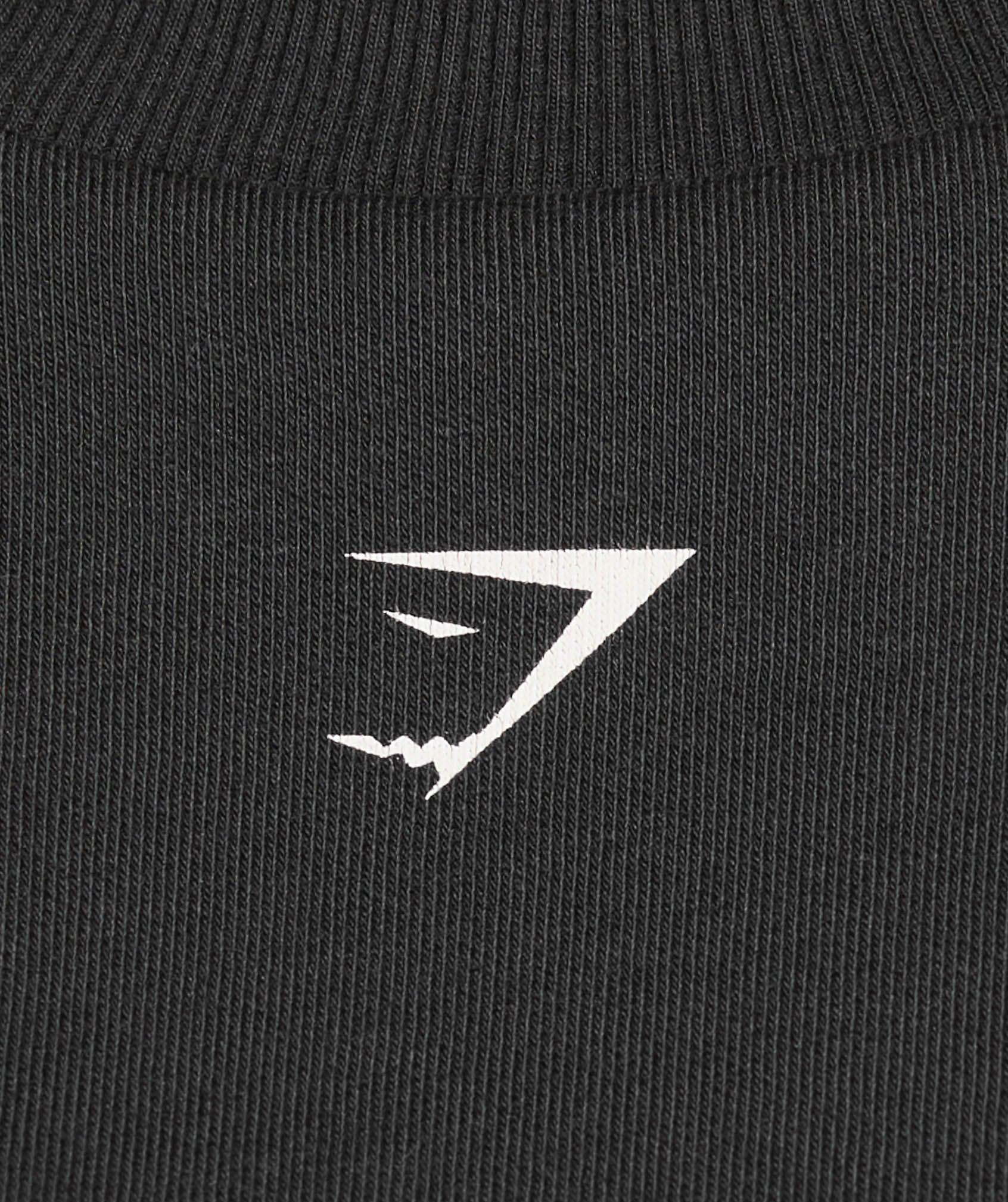 Gymshark Heavy Duty Graphic Oversized Pullover - Black Female Product Image