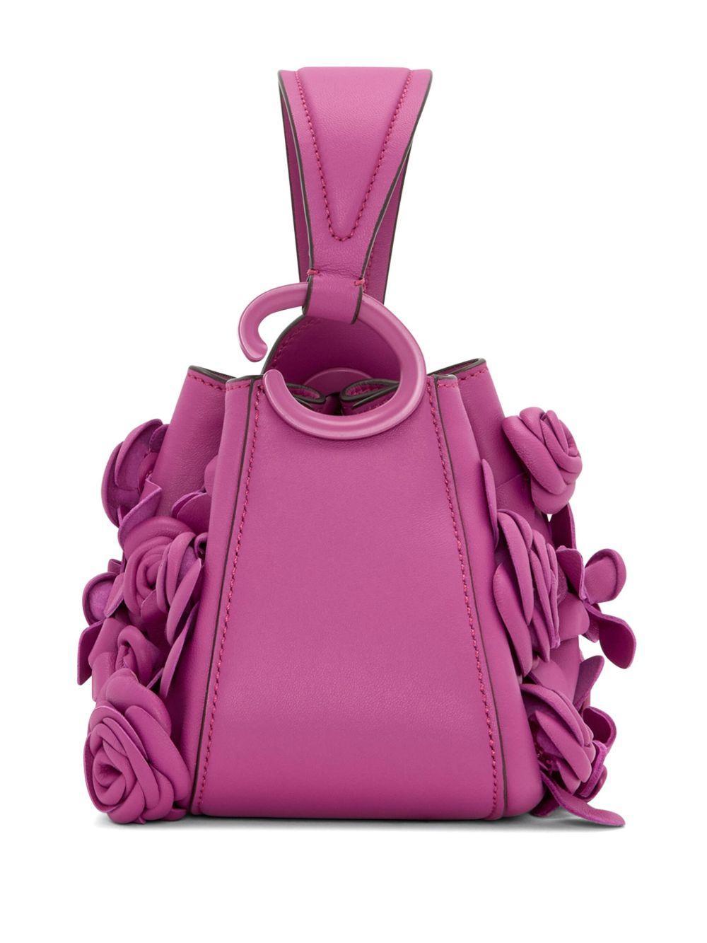 nano O Handle floral-appliqué bag Product Image