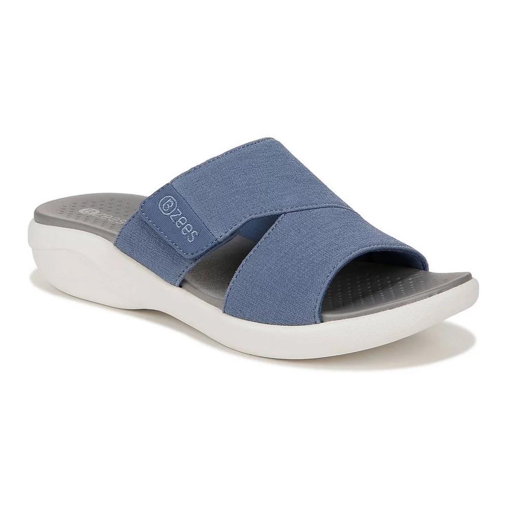 LifeStride Carefree Women's Slide Sandals, Size: 7.5 Wide, Blue Product Image