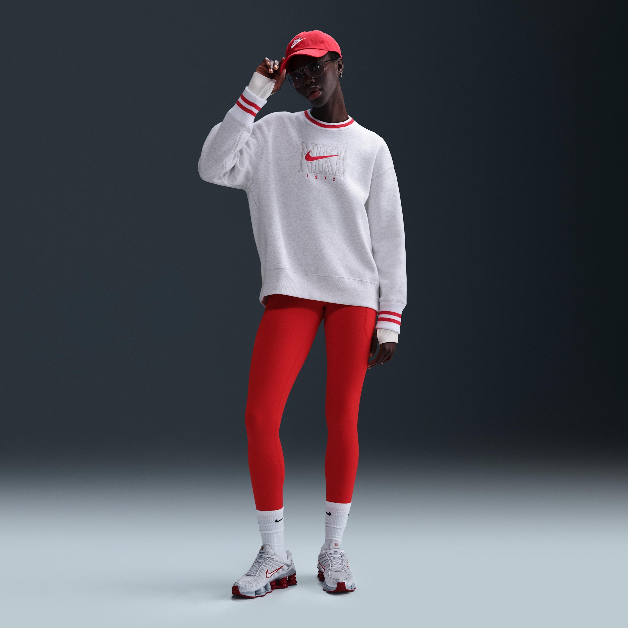 Nike Sportswear Phoenix Fleece Women's Oversized Graphic Crew-Neck Sweatshirt Product Image