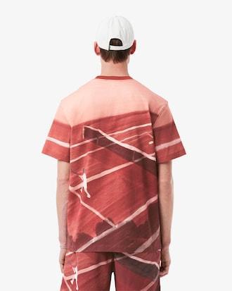 Men's Classic Fit Tennis Print T-Shirt Product Image