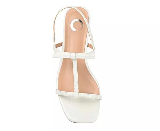 Journee Zaidda Women's T-Strap Sandals, Size: 12, White Product Image
