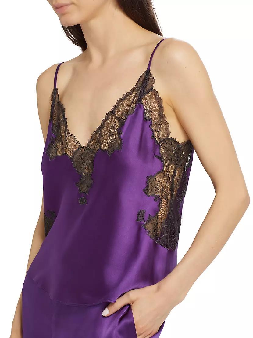Lolita Silk & Lace Sleeveless Pajamas Product Image