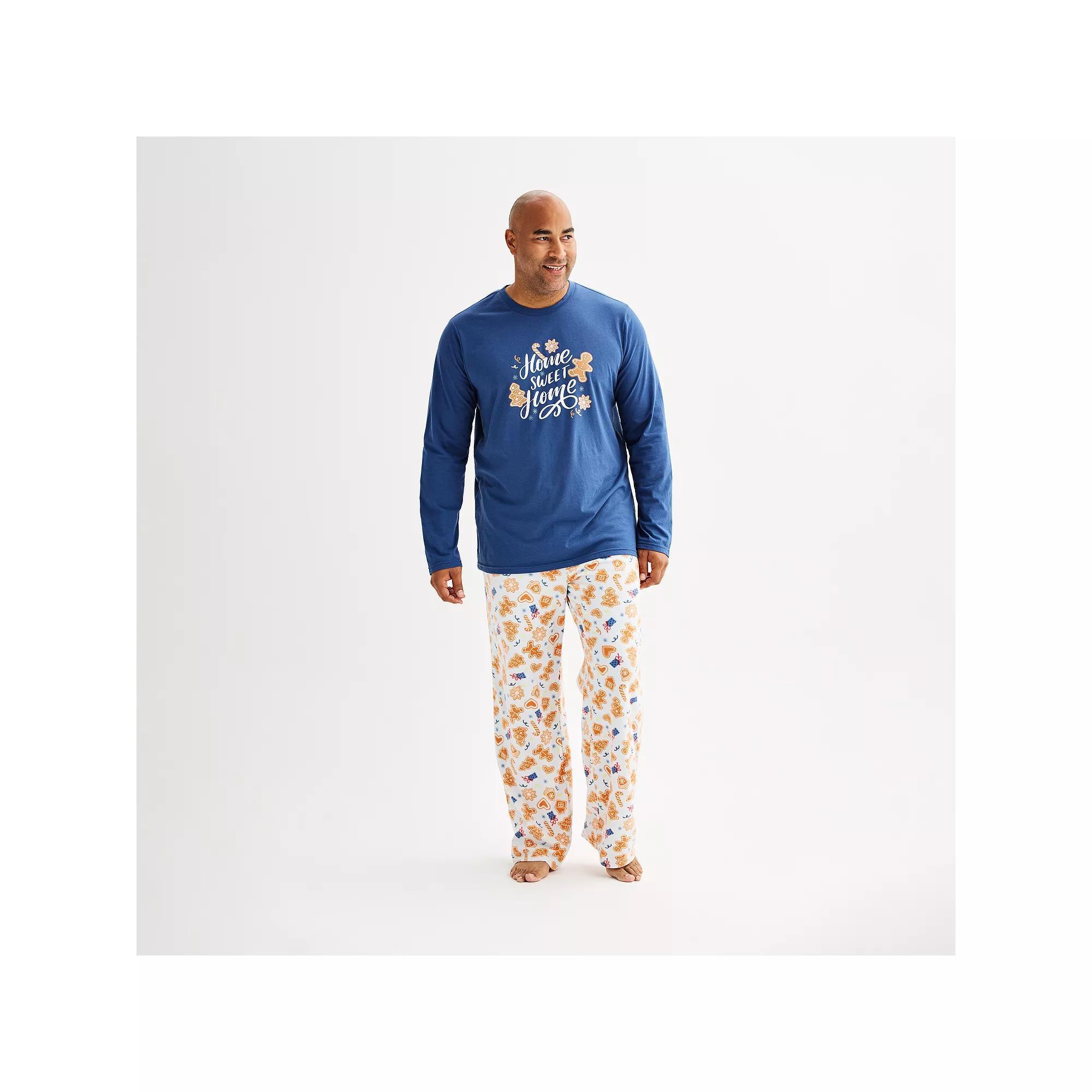 Big & Tall Jammies For Your Families Cookie Top & Bottoms Pajama Set, Mens Product Image