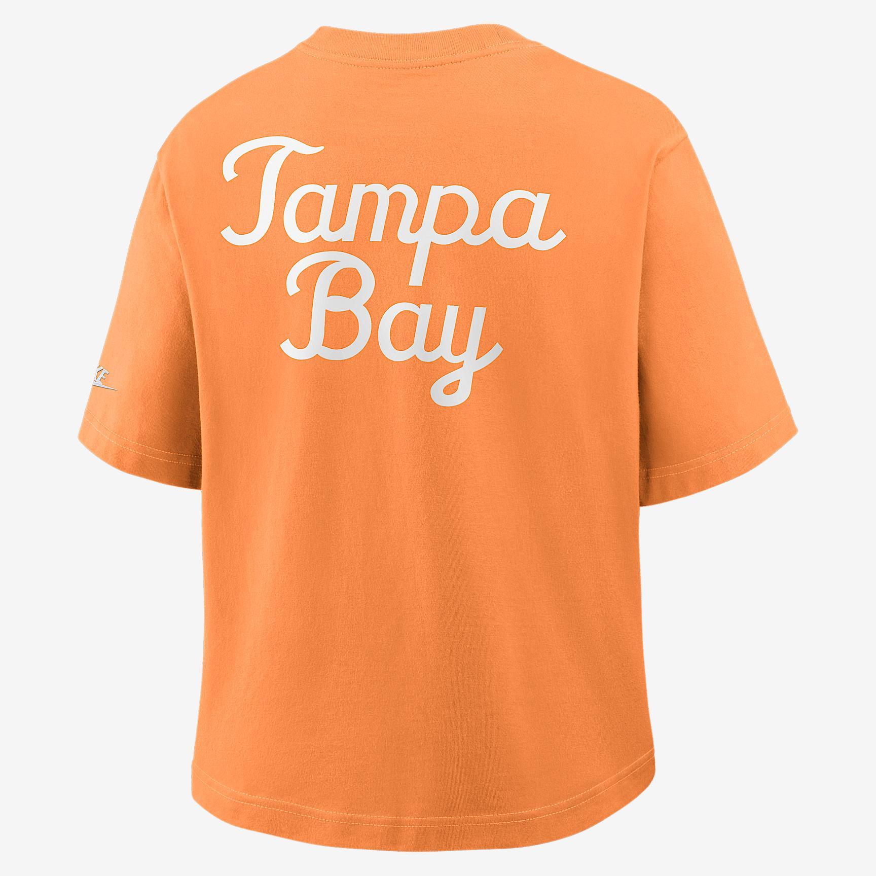 Tampa Bay Buccaneers Rewind Pocket Boxy Women's Nike NFL T-Shirt Product Image