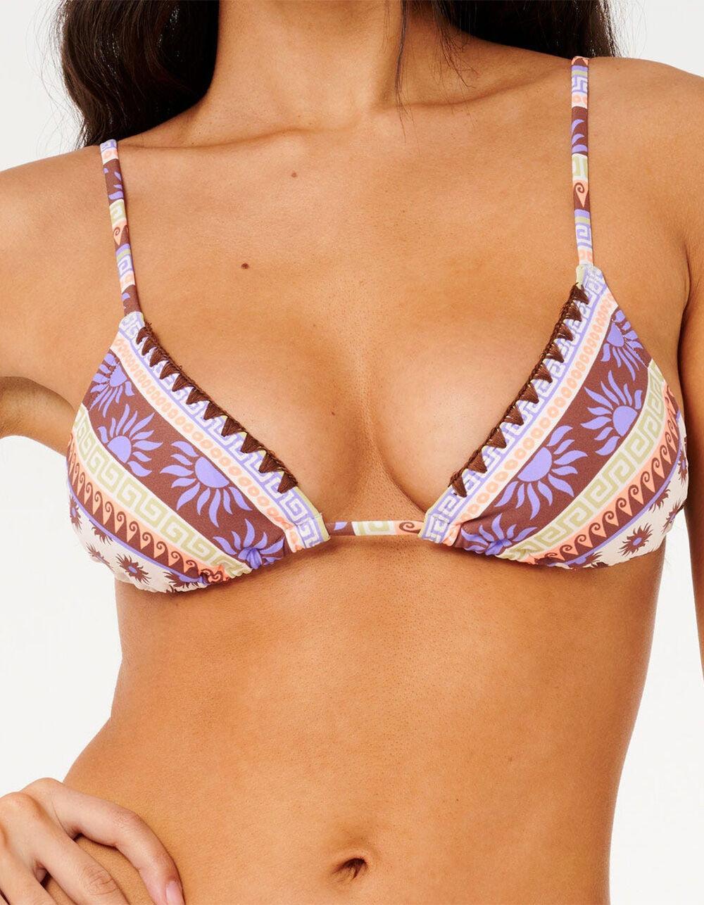 RIP CURL Amare Triangle Bikini Top - WHITE COMBO Product Image