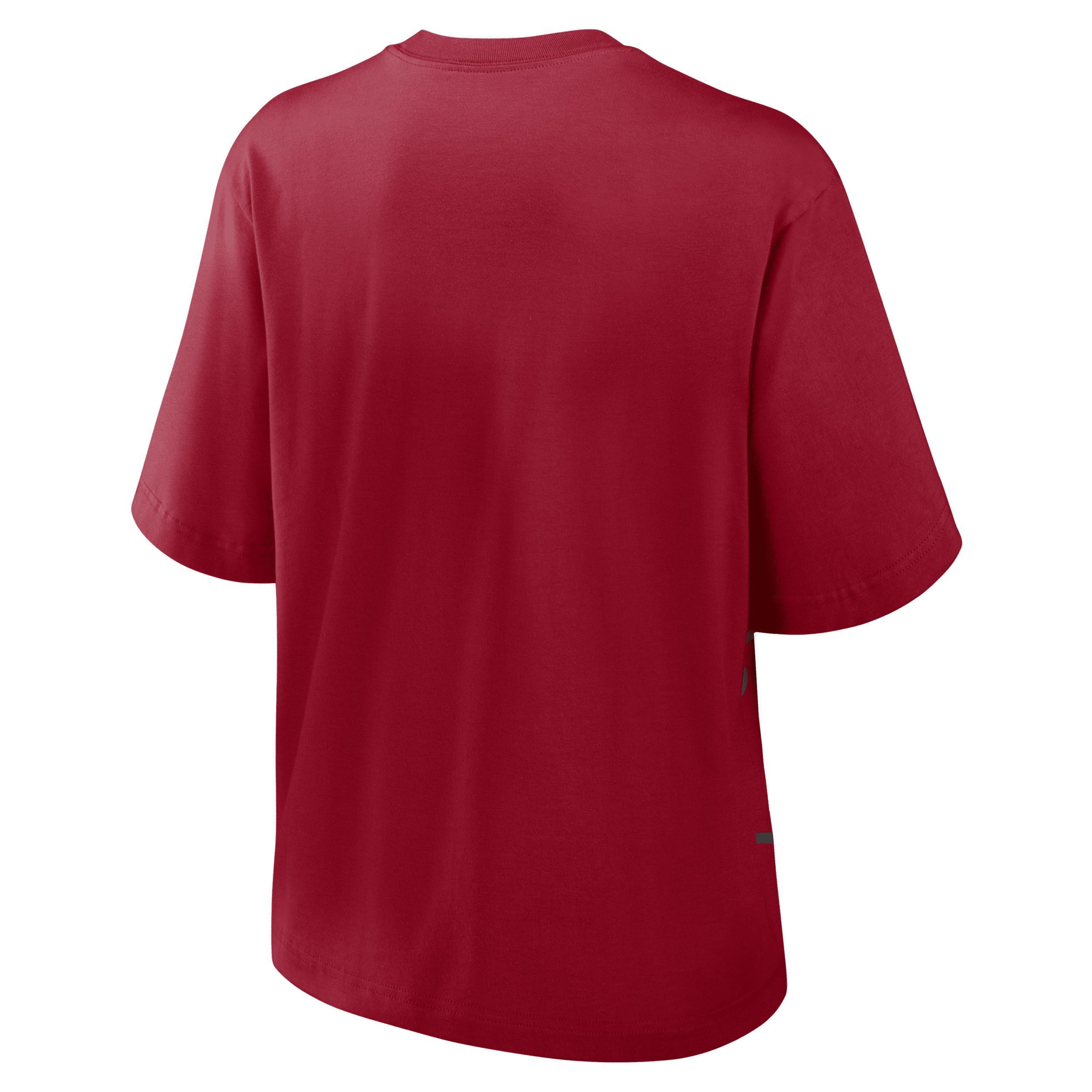 Womens Nike Crimson Alabama Crimson Tide Boxy Legacy Established T-Shirt Product Image