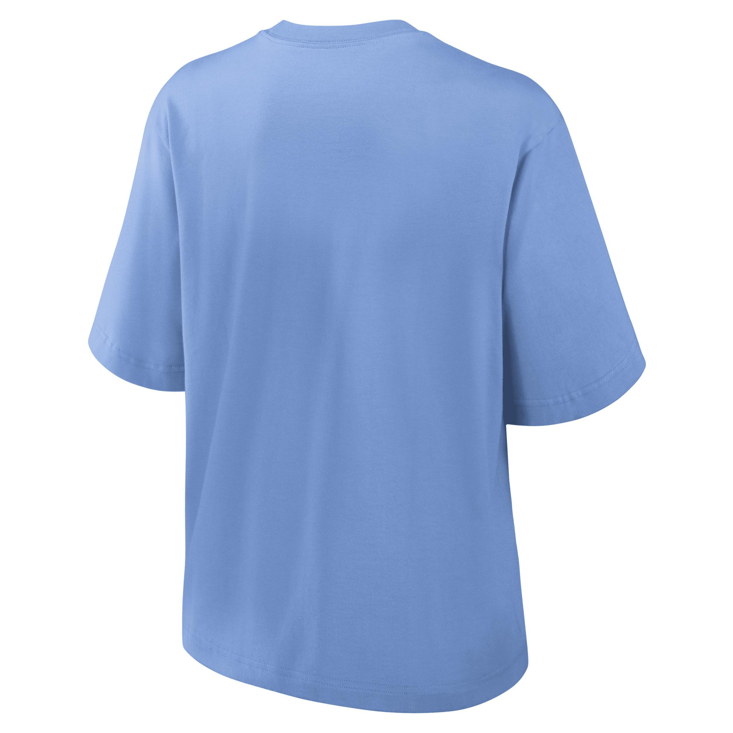 Women's Nike Carolina Blue North Carolina Tar Heels Boxy Legacy Established T-Shirt, Size: Medium Product Image