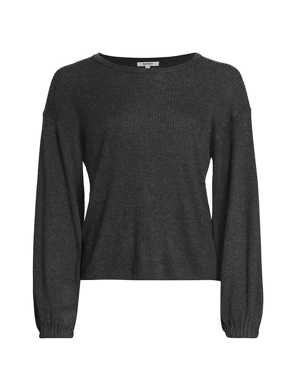 Splendid Georgie Rib Sweater in Cashblend Yarns (Heather Camel) Women's Sweater Product Image