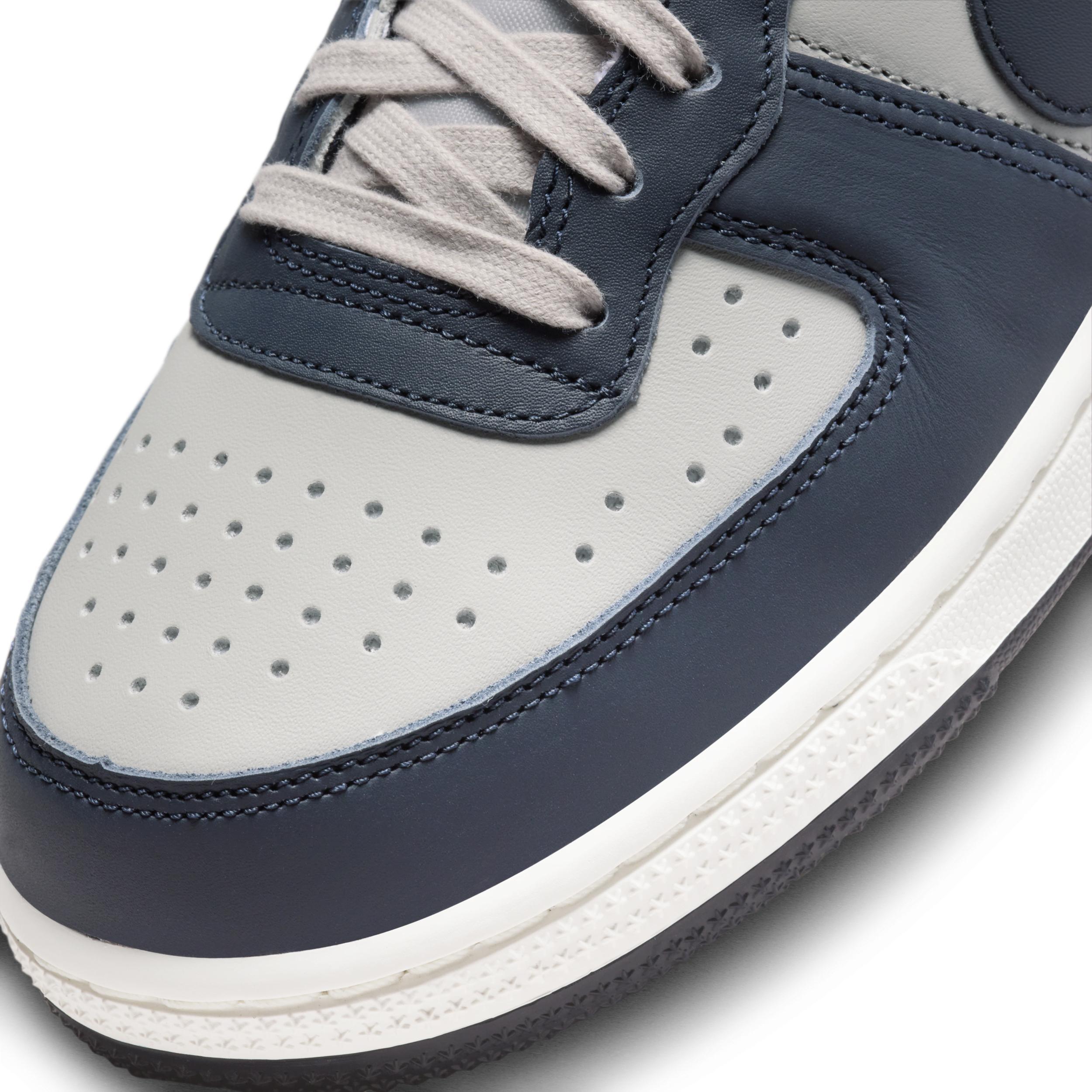 Nike Mens Nike Terminator Low - Mens Basketball Shoes Grey/Navy Product Image