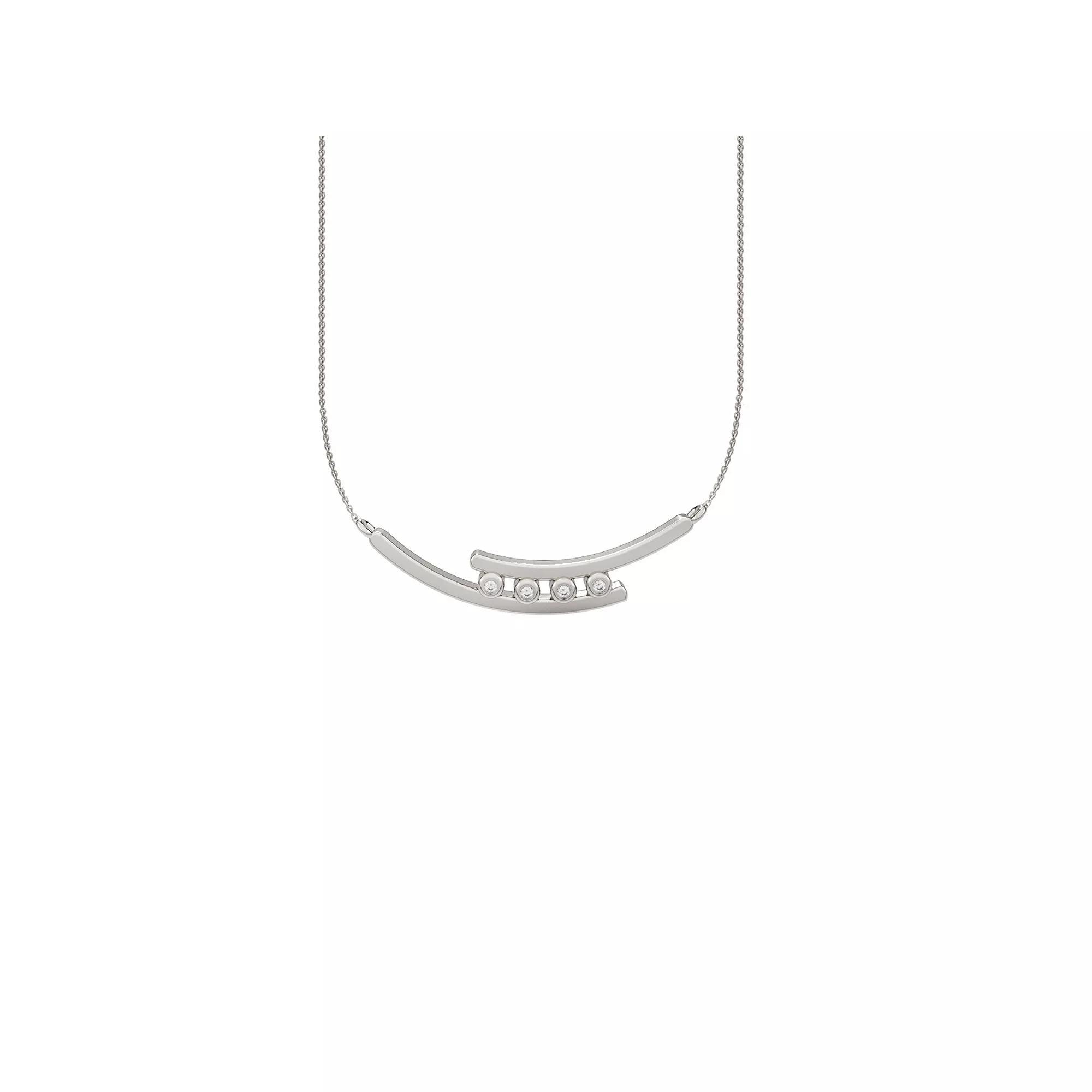 10k White Gold Diamond Accent Necklace, Women's, Size: 18", 10k Gold Product Image