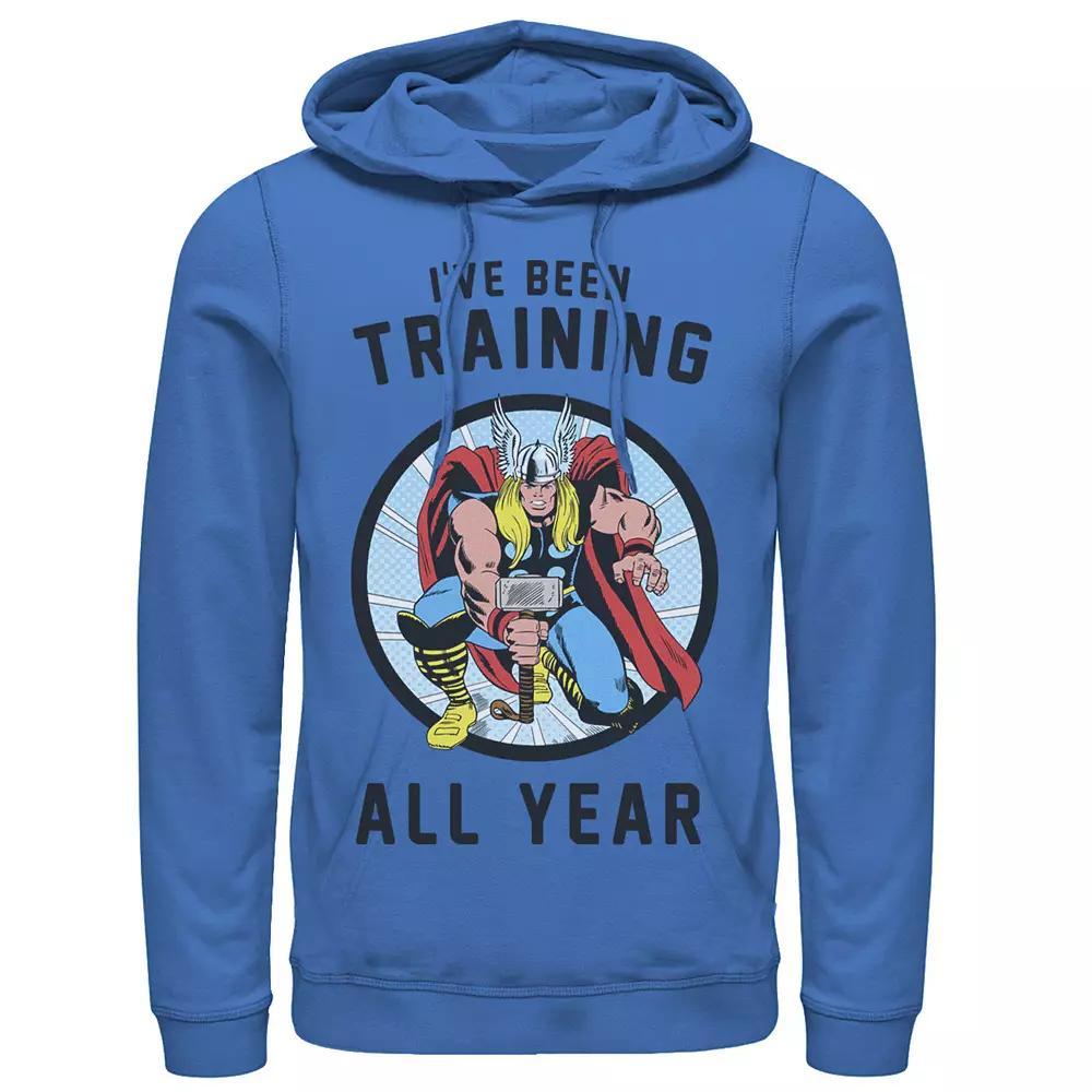 Men's Marvel Avengers Thor I've Been Training All Year Hoodie, Size: XL, Royal Product Image