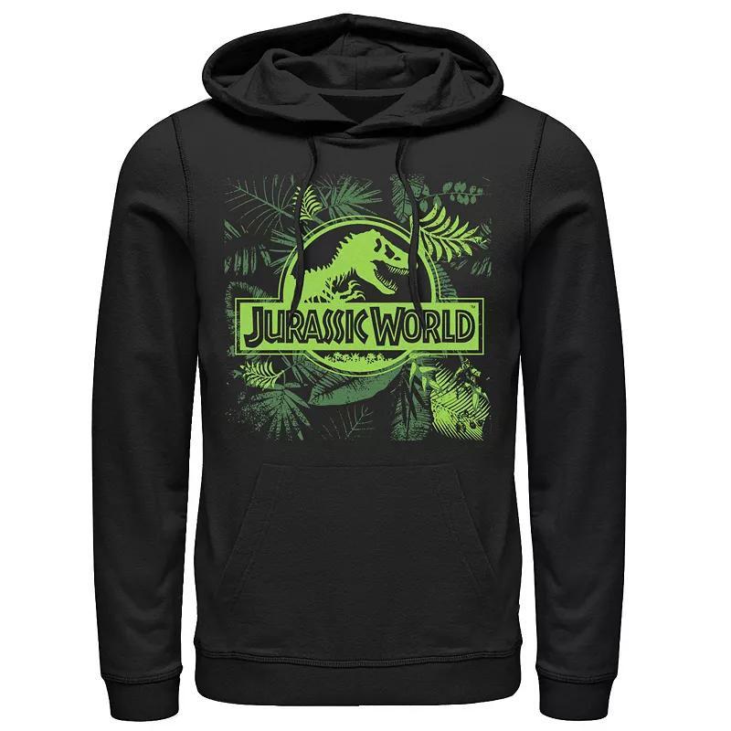Men's Jurassic World Jungle Classic Logo Hoodie, Size: Large, Black Product Image