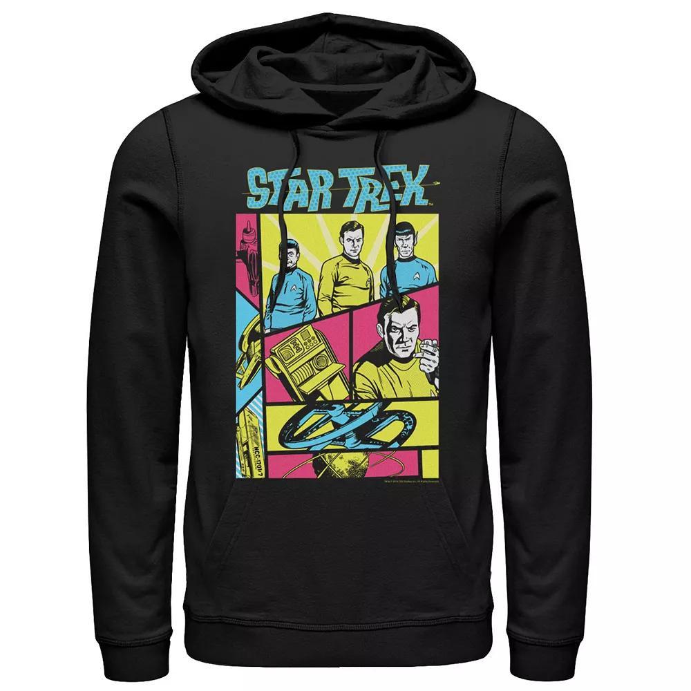 Mens Star Trek Original Series Neon Retro Comic Hoodie Product Image