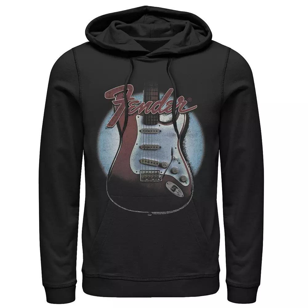 Men's Fender Guitar Lockup Vintage Hoodie, Size: Medium, Black Product Image