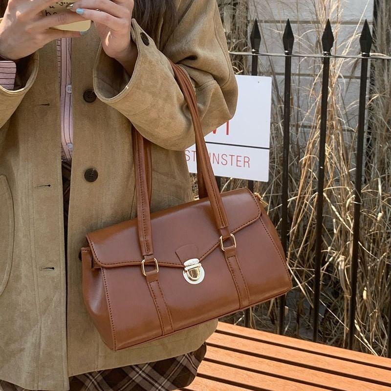 Faux Leather Tote Bag Product Image