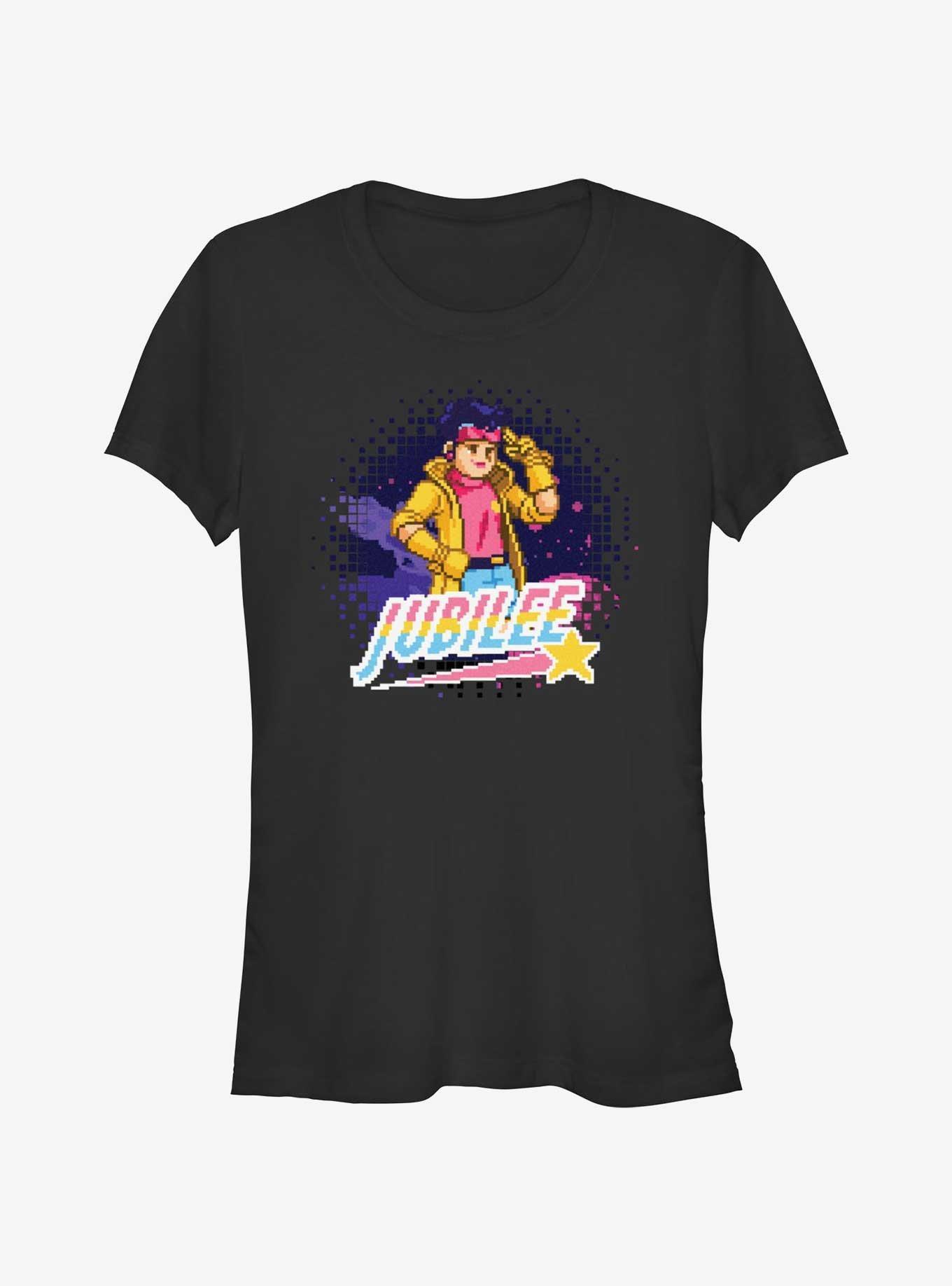 X-Men Pixelation Jubilation Space Girls T-Shirt Product Image