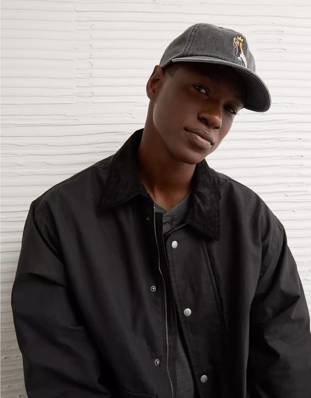AE Embroidered Basquiat Dad Baseball Hat Product Image