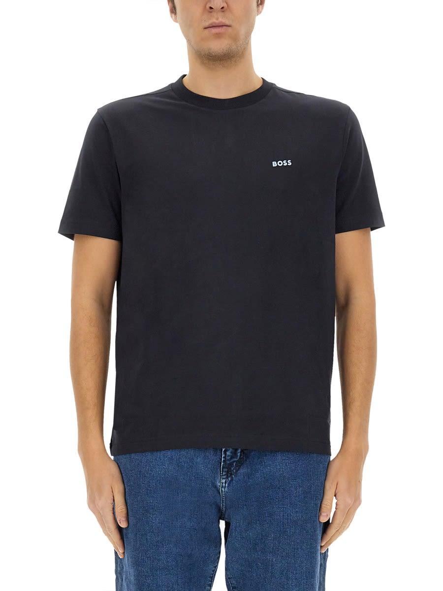 HUGO BOSS T-shirt With Logo In Blue Product Image