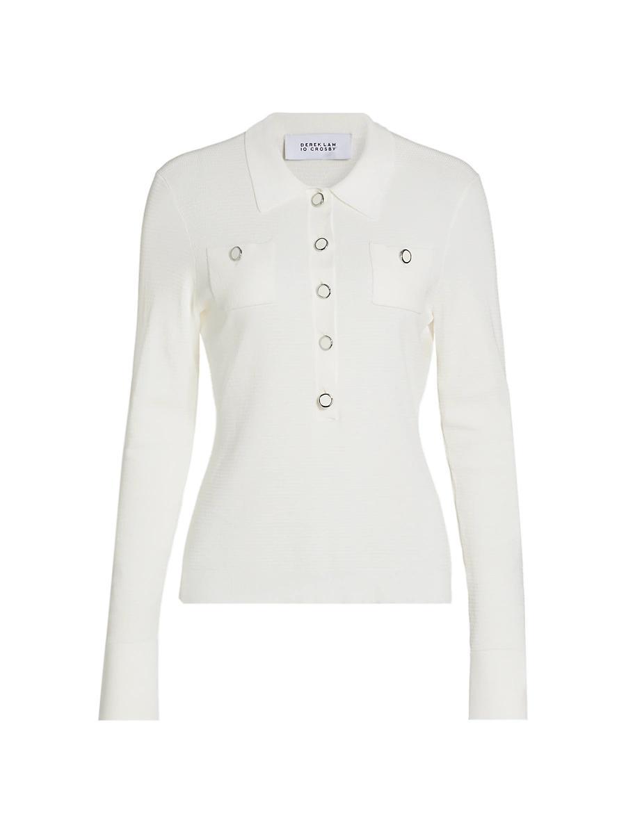 Womens Pansy Henley Top Product Image